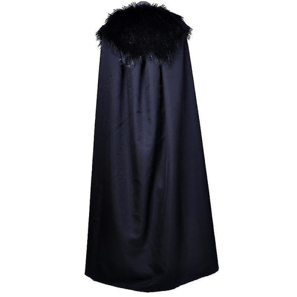 Game Of Thrones Jon Snow Kostym Herr Fancy Dress Cape Set Festkläder S