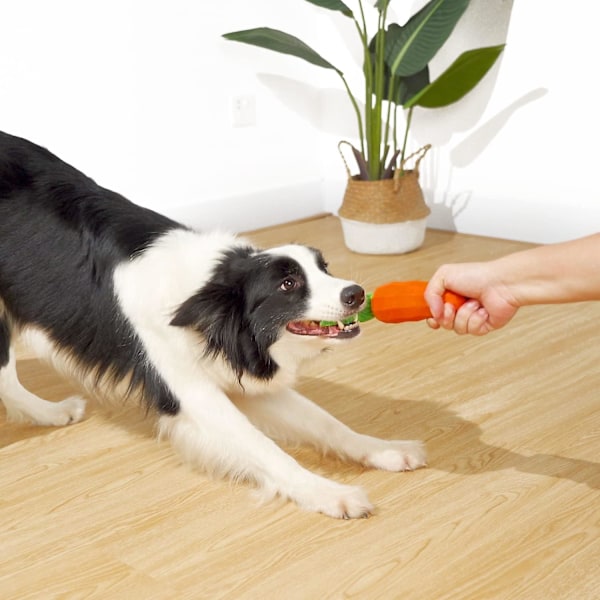 Hunde Squeaky Tyggelegetøj til Aggressive Tyggere, Gummikarosse Tyggelegetøj til Træning og Rengøring, Interaktivt Robust Hunde Legetøj til Mellemstore Hunde