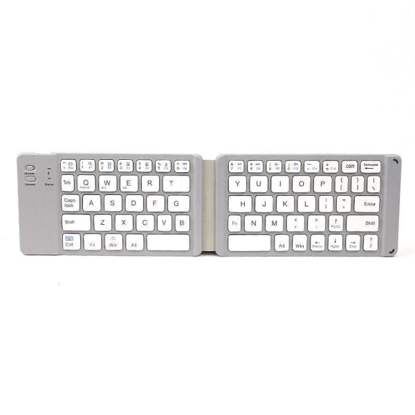 Mini Wireless Keyboard Foldable Bluetooth 3.0 Ultra Thin Rechargeable Keyboard Compatible with iOS Android Windows