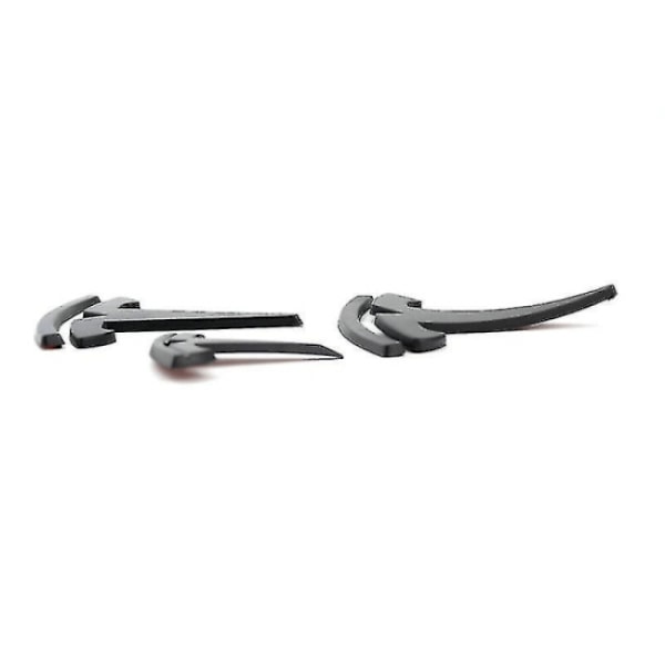 3x Mat Sort T-Logo Hjelmemblem Tesla Model Y -FD1--O-