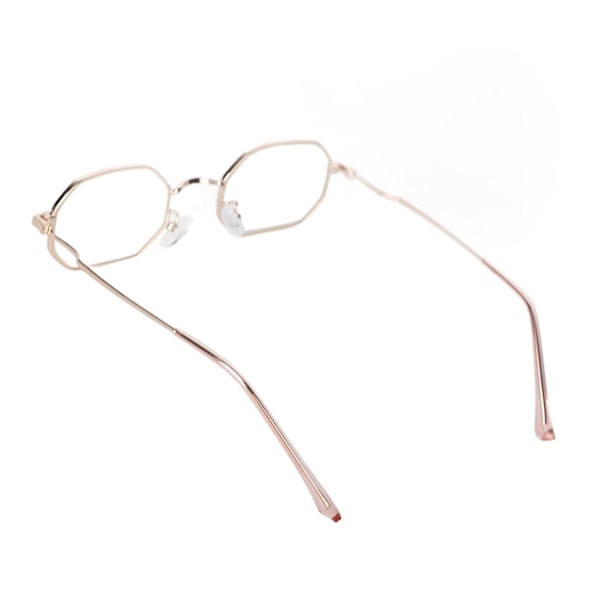 Anti Blue Ray Presbyopic Glasses High Definition High Transmittance Elderly Reading Glasses for Men Women +250 Rose Gold Frame