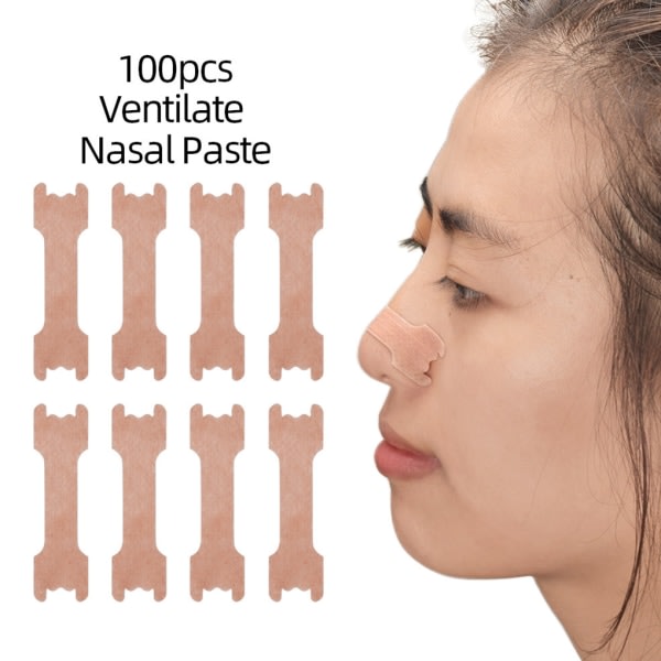100st Näsremsor Självhäftande nässplåster som bilden
