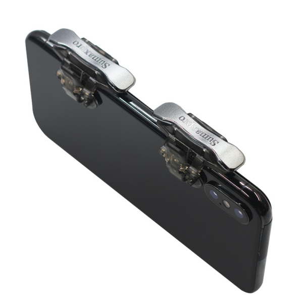 X8 högkvalitativ mekanisk metallfärg muskänsla Mobilspel Joystick Controller Triggers för PUBG Shooting Mobile Game Aid