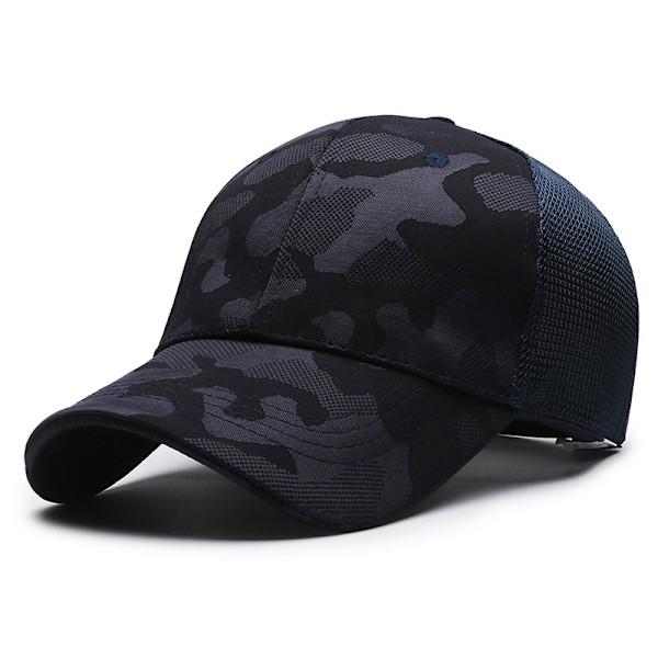 Camouflage Low Profile Sort Bomulds Baseball Cap Justerbar Hip Hop Baseball Cap