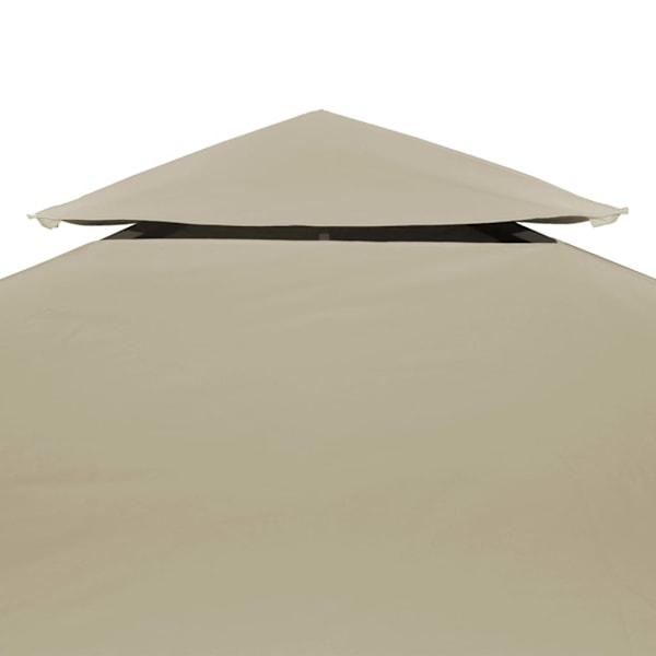 vidaXL Paviljongin katto 3x3 m 270 g/m² vedenpitävä beige beige 4900