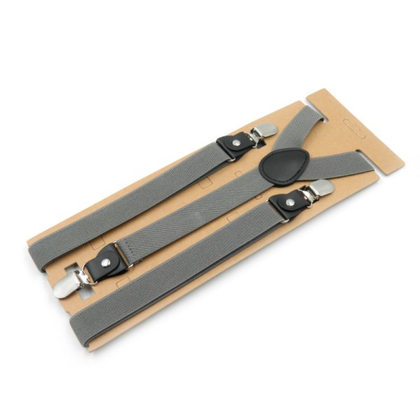 Adjustable length elastic suspender, elastic men's suspender with super strong clip, suspender