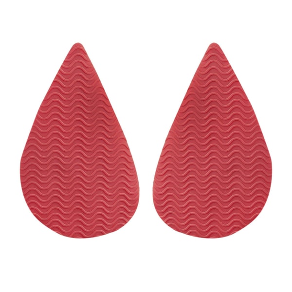 1/2/3/5 Non För Slip Shoe Pads Självhäftande gummi för hög Tip Head Red 1Set