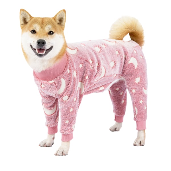 Snygg hundpyjamas för bekväma och trendiga nattkläder pink+XS