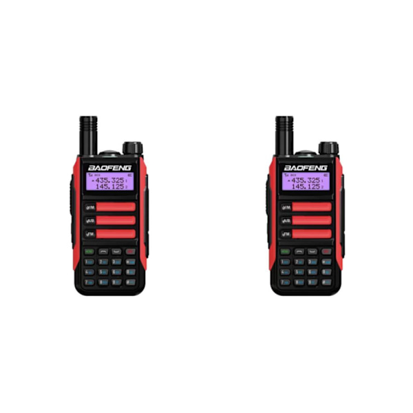 1/2 -16 Way Radio Radio Walkie Vattentät Tvåvägs Tvåvägsradio Red 2Set