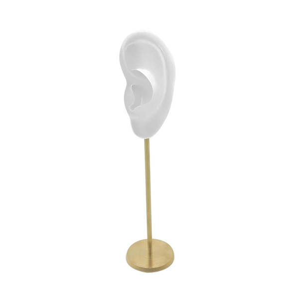 1/2/3 Örhänge Display Stand Human Ear Model Stud Holder Showcase Left Translucent Height: 18cm 1Set