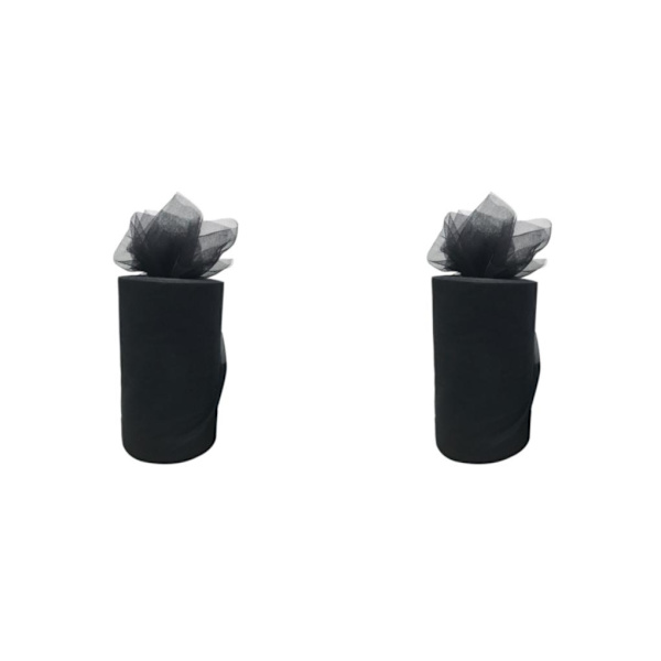 1/2/3/5 Tyllrulle Bröllopsdekoration Spole Bred Användning För black 2Set