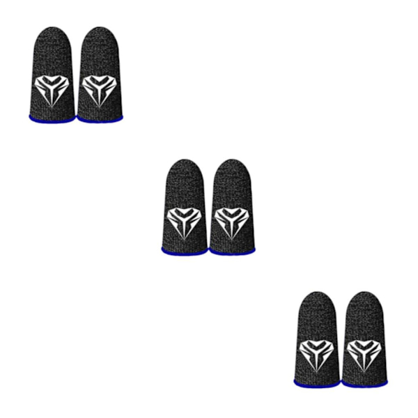 1/2/3/5 Telefon Mobilspel Finger Sleeve För Tummen Handskar Blue 45x25mm 3Set