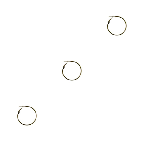 1/2/3/5 20 st 30 mm rund bågeögla, framställning av örhängen Bronze 3Set
