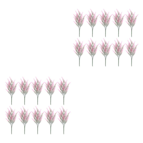 1/2 10 stycken Realistiskt utseende Konstgjorda växter Hållbar Och Pink Pink 2PCS
