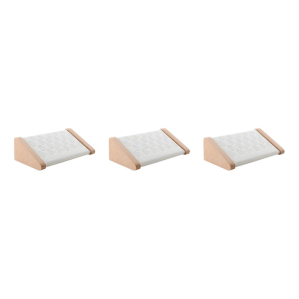 1/2/3 Ringar Displayhållare Snygg smyckeförvaringsställ för butik White 3PCS