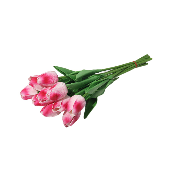 1/2/3 10påse Simulerade tulpaner Ljusa och charmiga blommor för roseo 2PCS