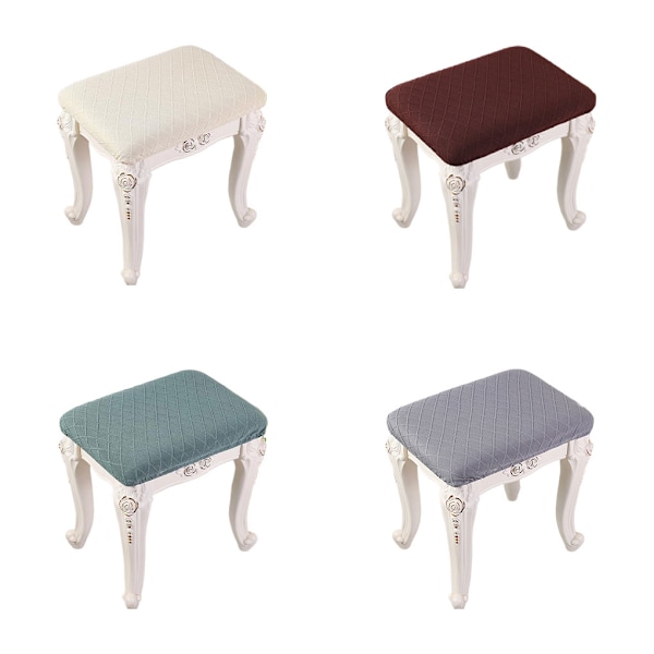 Stretch Vanity Stool Cover För Vardagsrum Och Sovrumsdekor Bar Begin