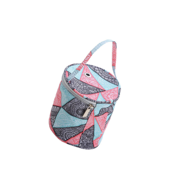 1/2 Resegarn Förvaringsväska Tote Small Holder Case Present för Geometric 14 x 15cm 1Set