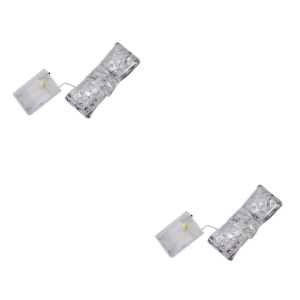 1/2/3/5 Christmas Tree Ribbon Lights Party Supplies För Silver tint 100 lights per 10 me 2Set