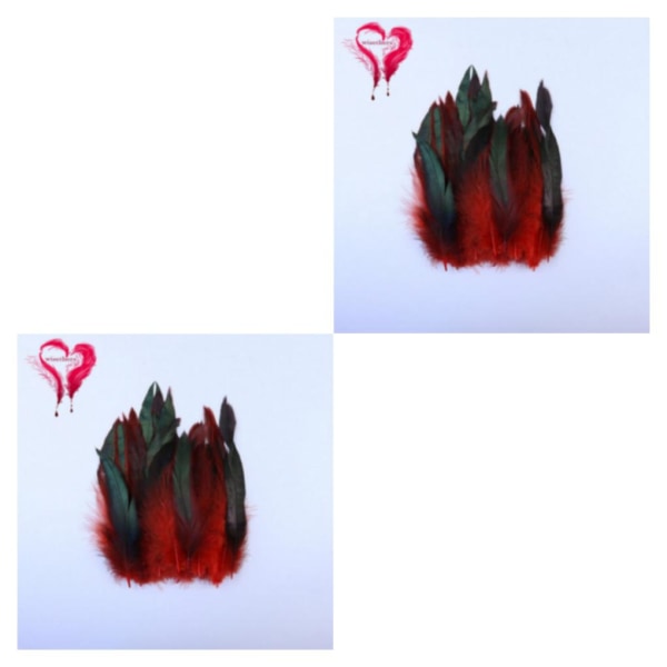 1/2/5 50x Red Gorgeous Feather Craft För Boho Dream Catchers 2Set