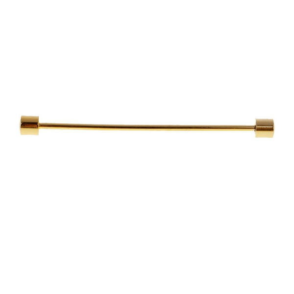 1/2/3/5 Herr Gift Cylinder Skjorta Krage Clip Bar Pin Clip Tie Gold 1Set