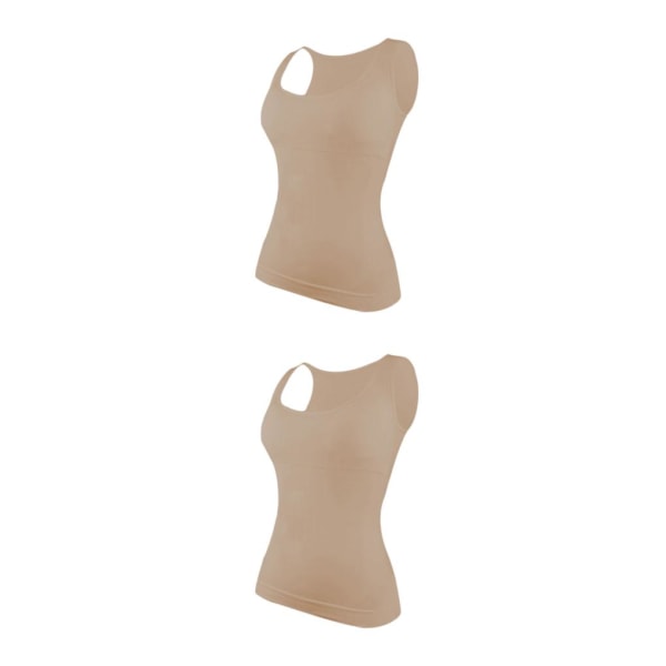 1/2/3 Damväst Fitness Bröststöd Toppar Andas Skin Color M 2PCS