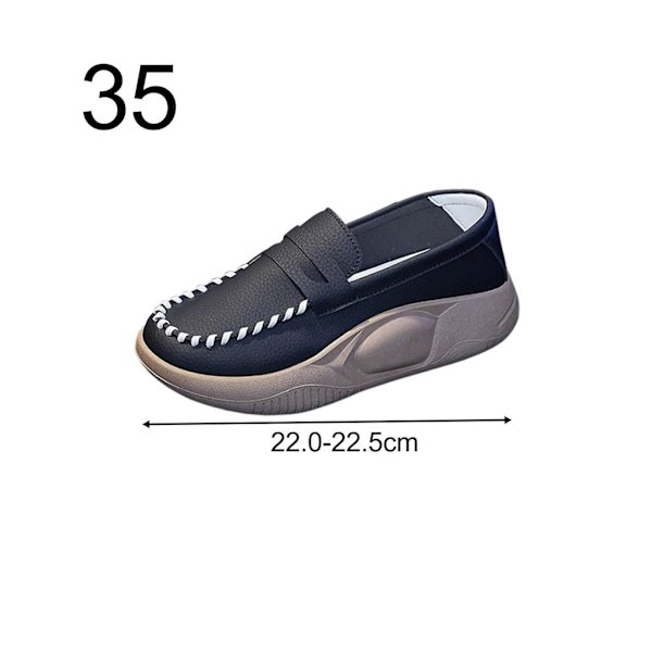 Casual Damskor Bekväma För Slip On Mjuk för Inomhus Black Size 35