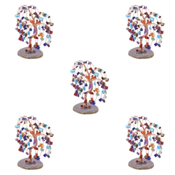 1/2/3/5 Crystals Money Tree Prosperity and Beauty to Space colours 5PCS