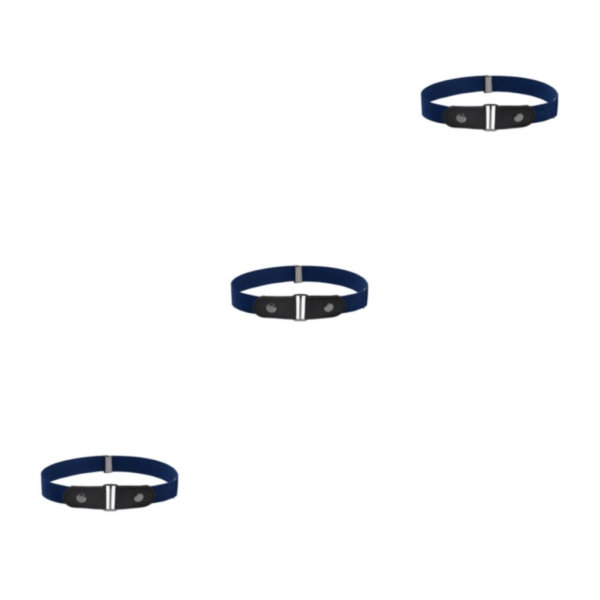 1/2/3/5 Bälte Inget Spänne Osynlig Moderiktig Långvarig Dark Blue 3PCS