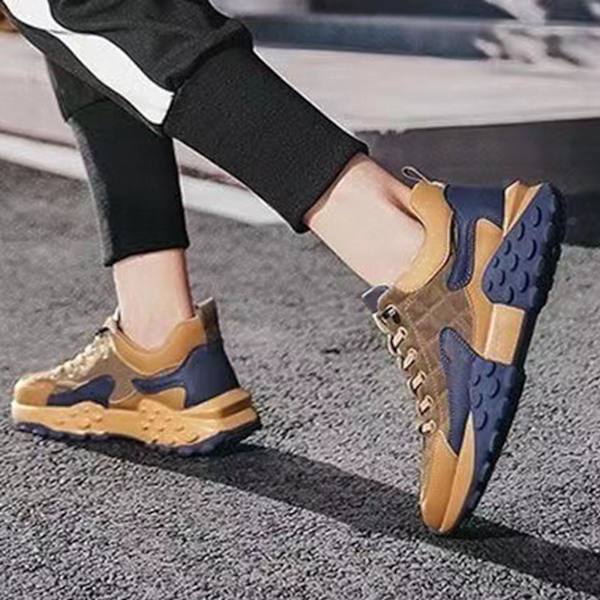 Promenadskor för män, halkfria ventilerande för korta vandringar Khaki Size 41