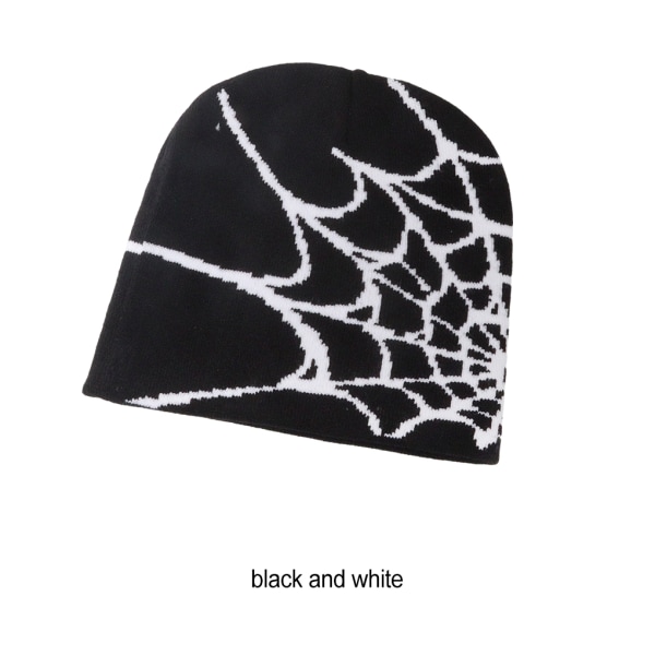 M Trendig Spider Web Hat Unisex För Fashionabla Souls Spindelnät black and white