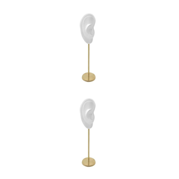 1/2/3 Örhänge Display Stand Human Ear Model Stud Holder Showcase Right Translucent Height: 18cm 2Set