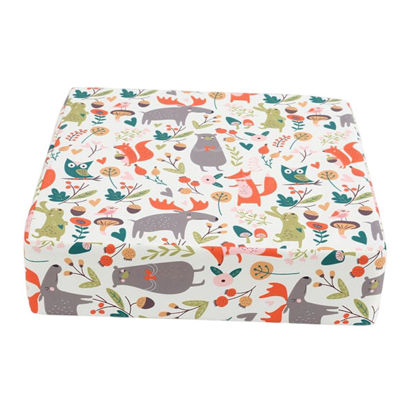 1/2/3/5 Bärbar lätt matstolsdyna för baby happy animals White 1 Pc