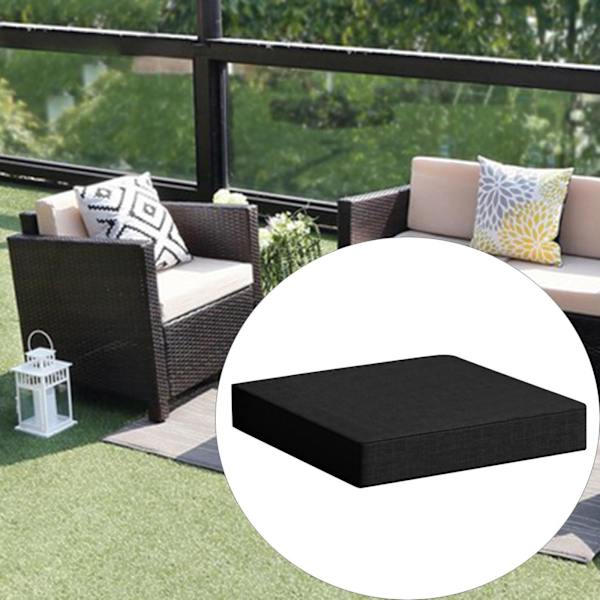 Trädgård Sittdynor Kudde För Memory Foam Base Chair Vattentät Black 40x40x5cm