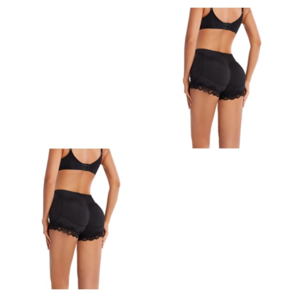 1/2/3/5 Och kurvformiga Push Up-underkläder för kvinnor för sexiga och black XL 2PCS