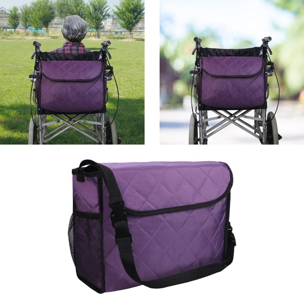 1/2/3/5 Reserullstolsväska förvaringsväska för äldre Purple 1 Pc