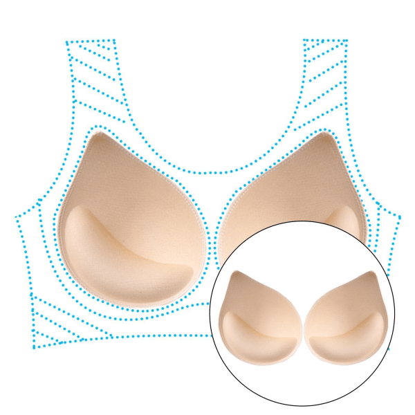 1/2/5 1 par BH Insert Pads Enhancer Avtagbar Andas Skin 15x11.5x3.7cm 1Set