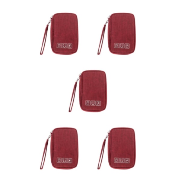 1/2/3/5 utrymmesbesparande organizer Maximera förvaringseffektiviteten wine red 5PCS