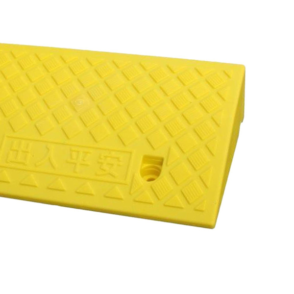 Halkfri bärbar trottoarramp Tröskelramp för rullstol Trottoarramp Yellow 11cm