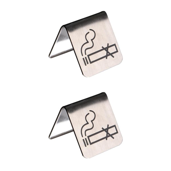 1/2/3/5 No Sign i rostfritt stål, bordsskiva Silver Pattern 2Set