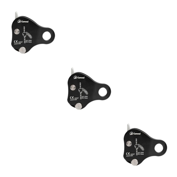 1/2/3/5 Säkerhetsrep Grip Bergsklättring Arborist Fallskydd Black 3PCS