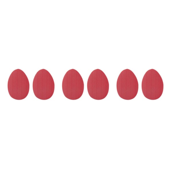 1/2/3/5 Non För Slip Shoe Pads Självhäftande gummi för hög Round Head Red 3Set
