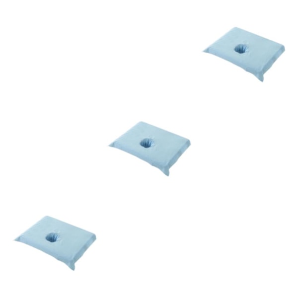 1/2/3/5 Cotton SPA Halvt cover Skönhetssalong Säng Ansiktshål Sky Blue 50x70cm 3Set