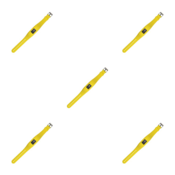 1/2/5 Justerbart Silikon Armbandsspänne för För Garmin Yellow 240*15mm 5Set