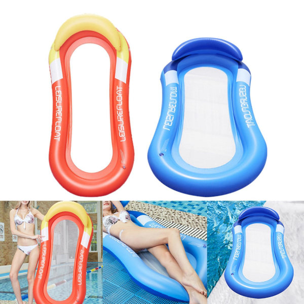 1/2/3 För Flytande Vattensoffa Bekväm Pool Float Bed för Red 1 Pc