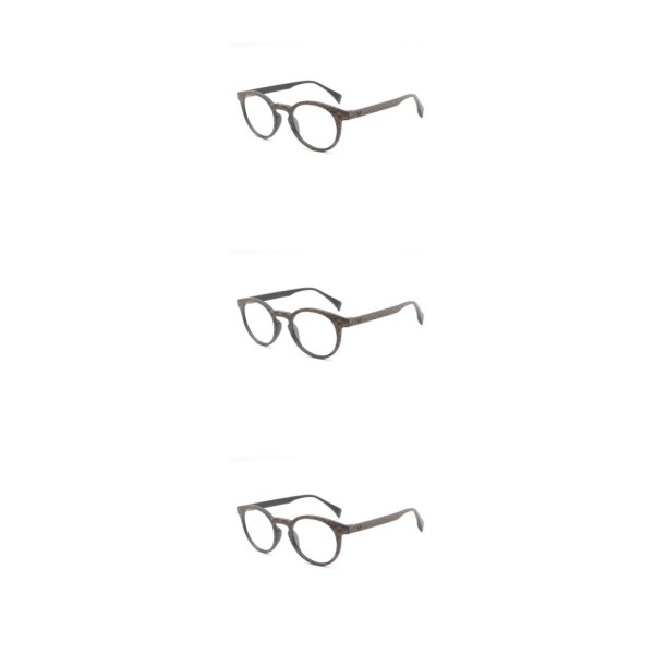 1/2/3/5 Lättviktiga och fashionabla runda glasögon för kvinnor att titta på IS031C6 3Set