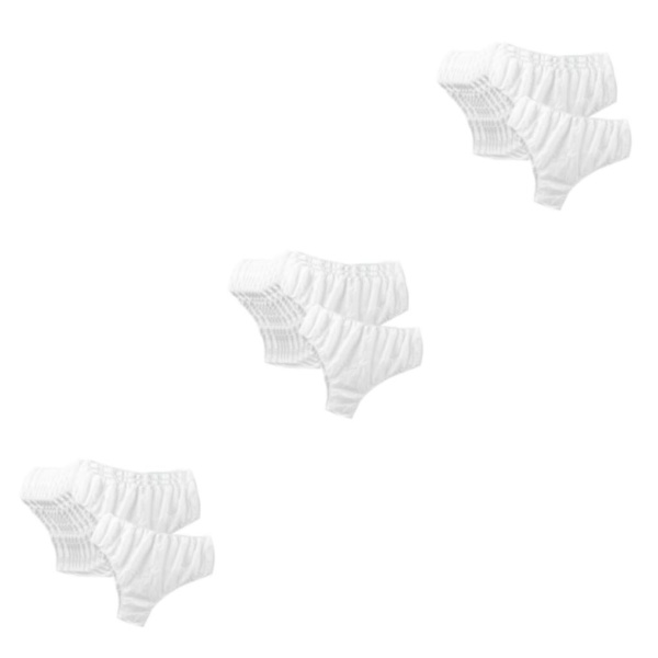 1/2/3 Trosor ovävt tyg i mitten av midjan för SPA-massage White Universal 3Set