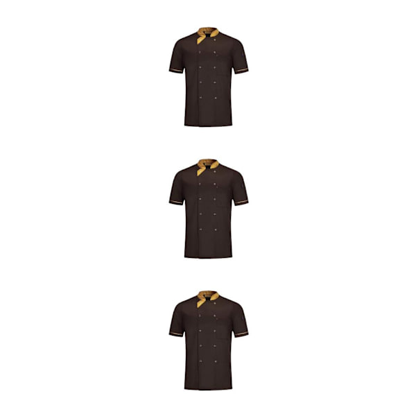 1/2/3 andningsbart tygspänneficka Slitstark färgfast - Coffee 4XL 3PCS