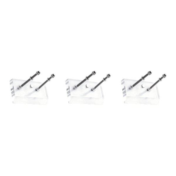 1/2/3/5 Väggmonterad Longboard Display Rack för snygg garage Clear 3PCS