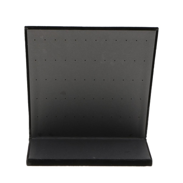 L-formad Stativ Sammetsbräda Örhänge Dingle Stud Holder Display Black 22x20x10.5cm